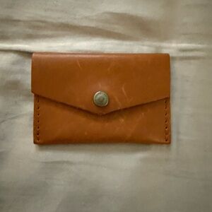 Portland Leather Goods Tan Leather Card Holder